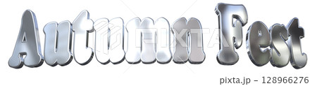 3DCG文字「Autumn Fest（オータムフェスト）」 128966276