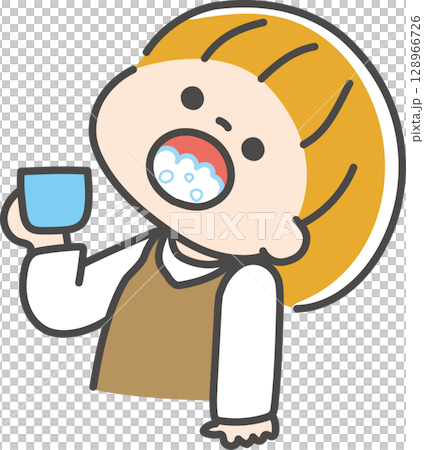 感染症対策　うがい 128966726