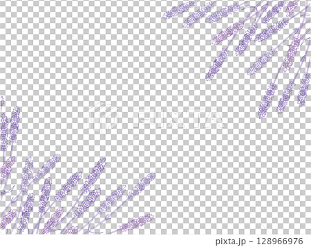 ラベンダーの線画フレーム②ななめ,紫 ラベンダーの線画フレーム②ななめ,紫 128966976