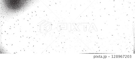 Film black old noise texture background. Distressed grain retro photo effect. Old movie filter overlay. Grunge gritty texture with dust, scratches. Vector transparent retro decoration 128967203