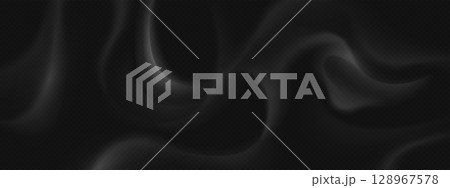 Realistic smoke overlay effect on black background 128967578