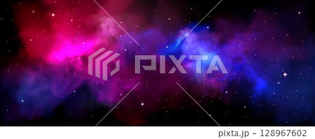 Cosmic space nebula with vibrant colors Cosmic space nebula with vibrant colors 128967602