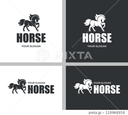 Horse Logo Set 128968958