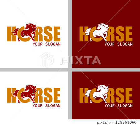 Horse Logo Set 128968960