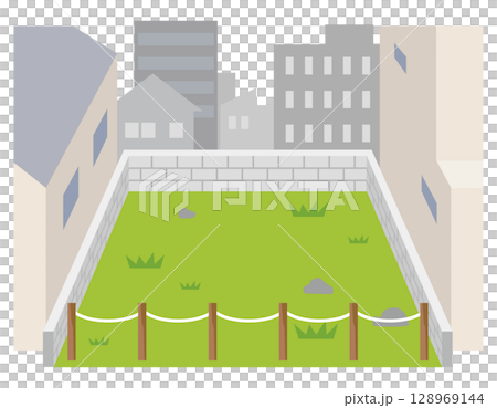被建築物包圍的空置土地、待售土地、空置土地、資產、房地產 128969144