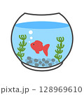 金魚鉢イラスト 金魚鉢イラスト 128969610