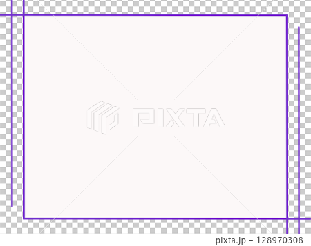Purple straight frame material (white background) 128970308