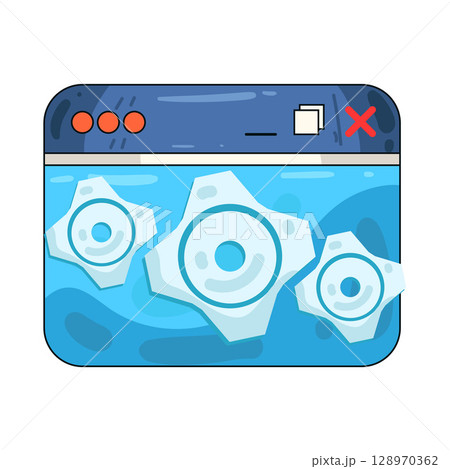 illustration of browser settings 128970362