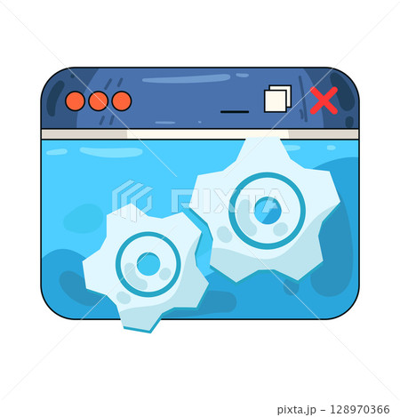 illustration of browser settings 128970366