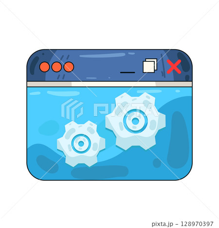 illustration of browser settings 128970397
