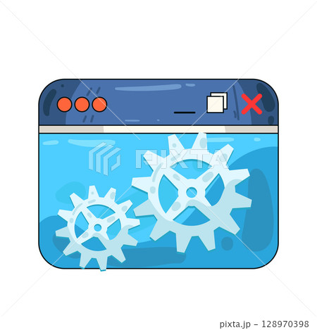 illustration of browser settings illustration of browser settings 128970398