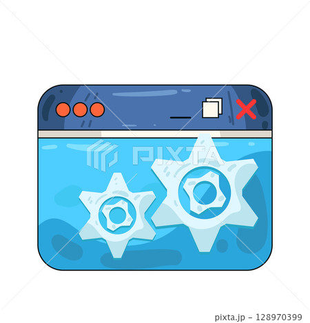 illustration of browser settings illustration of browser settings 128970399