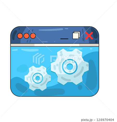 illustration of browser settings illustration of browser settings 128970404