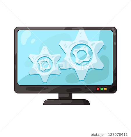 illustration of computer settings 128970411