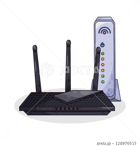 illustration of router 128970515