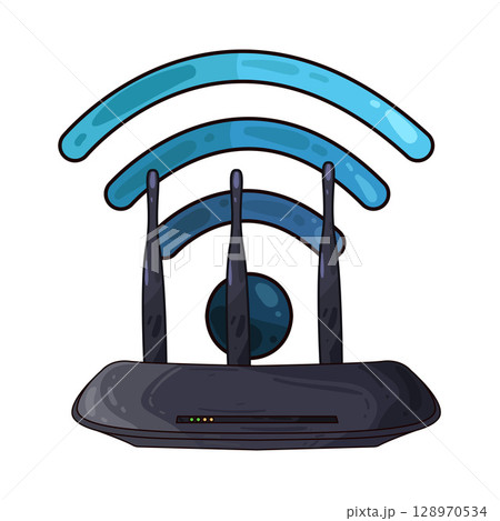 illustration of router illustration of router 128970534