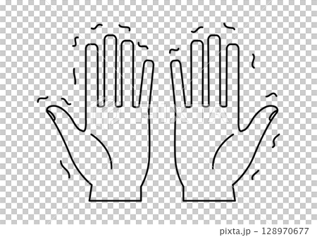 兩隻握手的簡單圖標 128970677