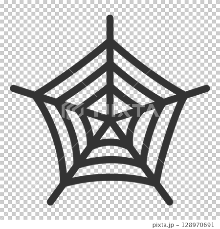 萬聖節裝飾：簡單的蜘蛛網插圖 128970691