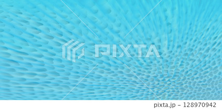 青白い広がっていくようなフィルター風の無数の管孔状スポンジテクスチャー 128970942