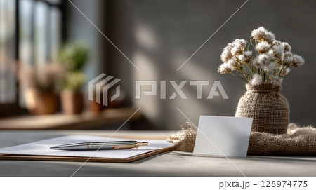 Stationery Mockup on White Background 128974775