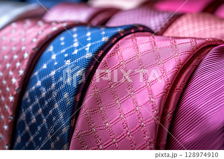 Perfect for premium branding. Diversity a luxury Silk tie collection in a luxury walk-in closet. Perfect for premium branding. Diversity a luxury Silk tie collection in a luxury walk-in closet. 128974910