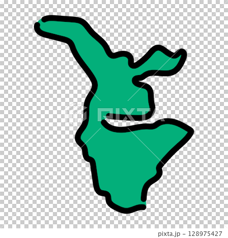 手書き_アゼルバイジャン_サムフ_ベクター素材 128975427