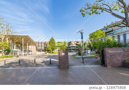 山梨県甲府市 快晴の山梨大学甲府キャンパス 山梨県甲府市 快晴の山梨大学甲府キャンパス 128975808