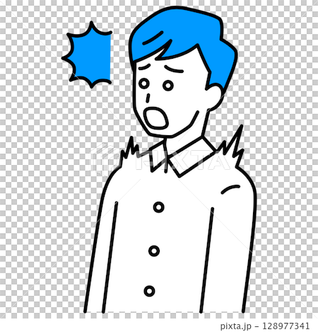 Surprised young man 128977341