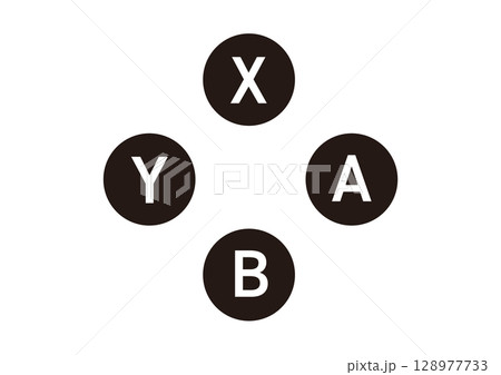 ゲーム用ABXYボタンアイコンセット ゲーム用ABXYボタンアイコンセット 128977733