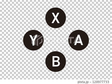 ゲーム用ABXYボタンアイコンセット ゲーム用ABXYボタンアイコンセット 128977733