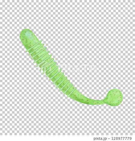 海釣、魚餌、水彩插圖 海釣、魚餌、水彩插圖 128977779