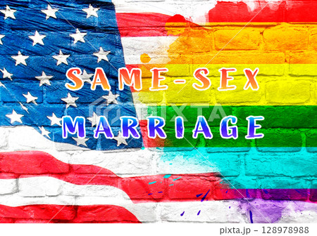 Same sex marriage is a controversial topic in the United States 128978988