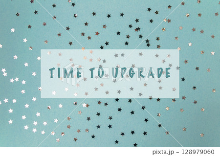 Blue background with a lot of stars 128979060