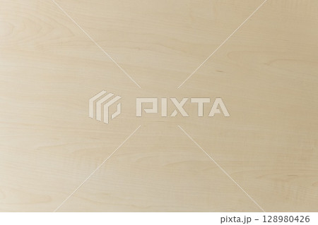ベージュ色の木目の表面テクスチャ（ナチュラル素材） 128980426
