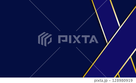 ゴールドのラインの高級感のあるエレガントな背景 128980919