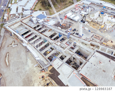 North East Link Under Construction in Melbourne Australia 128983187