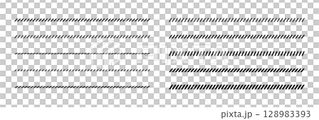 シンプルなスラッシュ・斜めのライン　線　ベクター　白黒 128983393