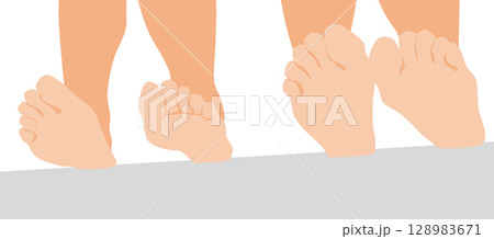足の裏のイラスト 足の裏のイラスト 128983671