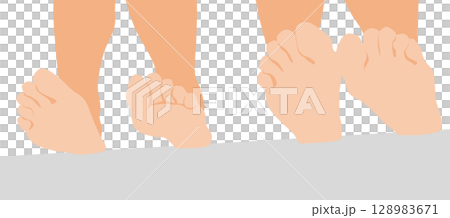 足の裏のイラスト 足の裏のイラスト 128983671