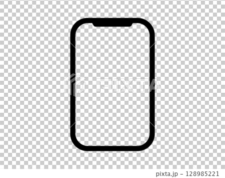 智慧型手機框架圖示單調 128985221