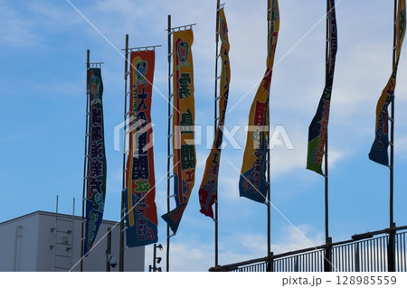 大相撲開催時　夕方のIGアリーナ 128985559