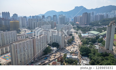 July 26 2025 Urban Scenes from Wong Tai Sin District, Hong Kong 128985831