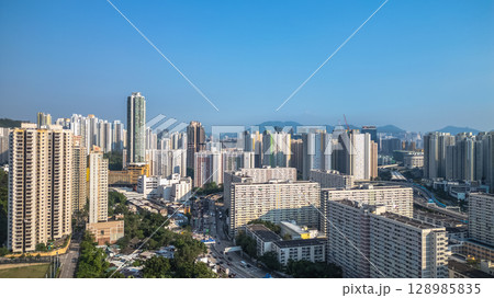July 26 2025 Urban Scenes from Wong Tai Sin District, Hong Kong 128985835