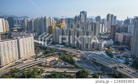 July 26 2022 Urban Scenes from Wong Tai Sin District, Hong Kong 128985903