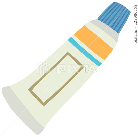 塗り薬のイラスト ベクター素材 128986358