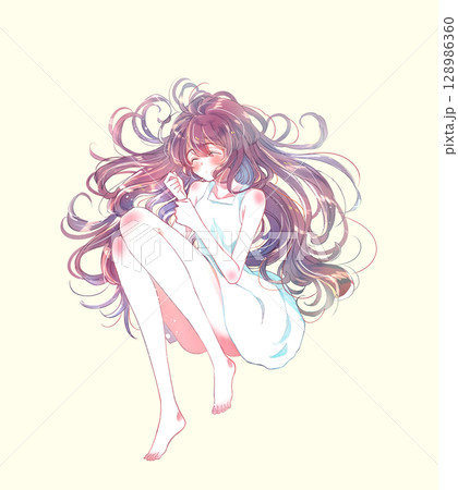 眠る女の子 眠る女の子 128986360