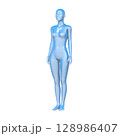 人間の体型モデル, 女性, 人体, AI, アンドロイド 128986407