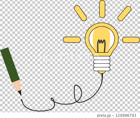 Illustrations that spark ideas 128986781
