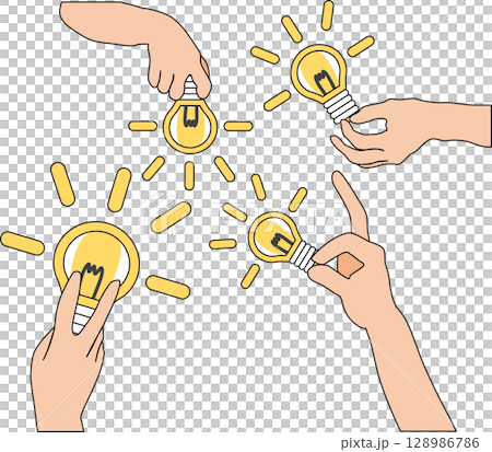 Illustrations that spark ideas 128986786