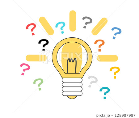 アイデアが閃くイラスト 128987987
